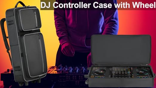 Amazon.com: Aleemin DJ Controller Soft Case with Wheels Compatible